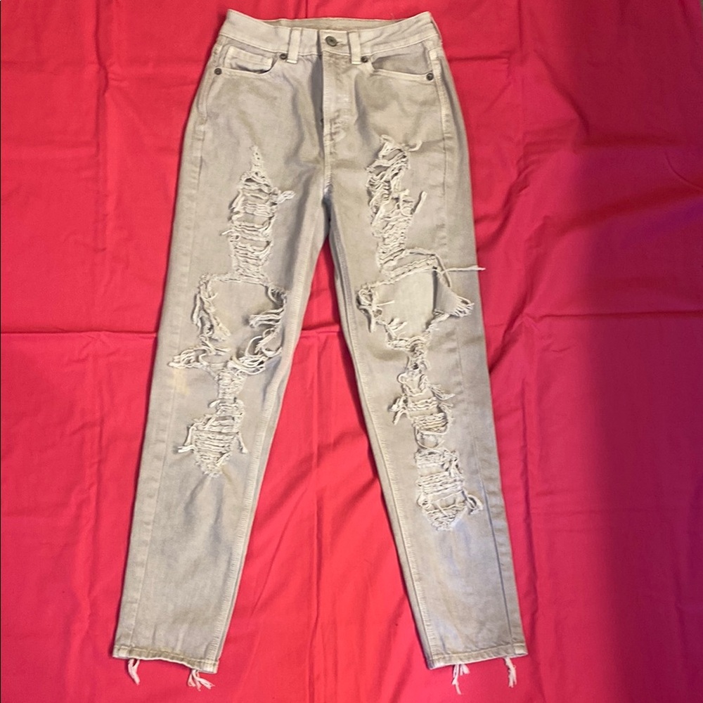 American Eagle Outfitters gray jeans 00 regular